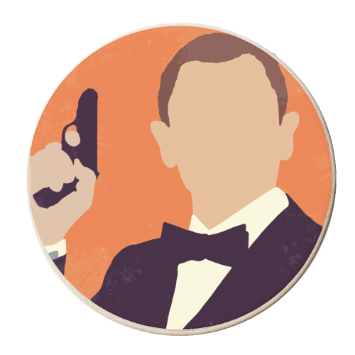 007 Craig - personalised beer coaster by Danny Welch