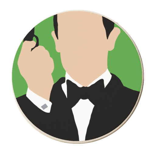 007 George - personalised beer coaster by Danny Welch