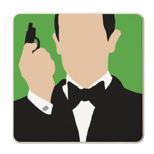 007 George - personalised beer coaster by Danny Welch
