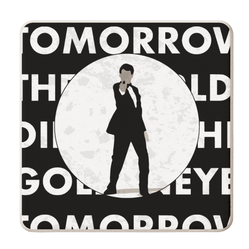 007 Legends Brosnan - personalised beer coaster by Danny Welch