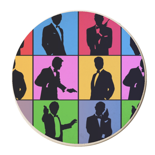 007 Legends - personalised beer coaster by Danny Welch