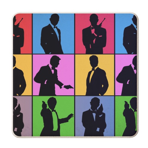 007 Legends - personalised beer coaster by Danny Welch