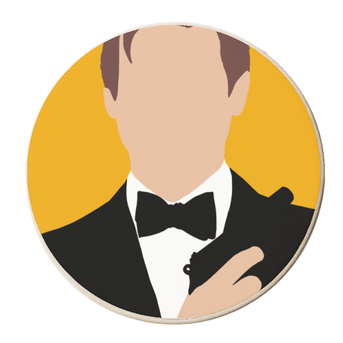 007 Roger - personalised beer coaster by Danny Welch