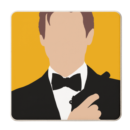 007 Roger - personalised beer coaster by Danny Welch