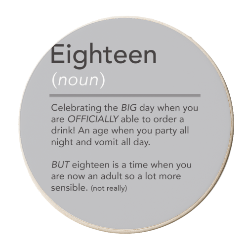 18 - personalised beer coaster by The Boy and the Bear