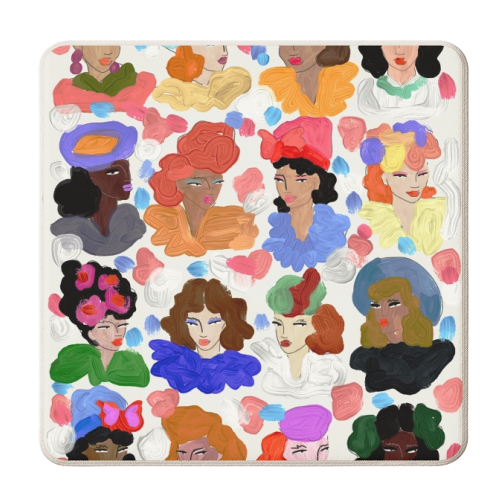 1940 GIRLS - personalised beer coaster by Ana Clerici