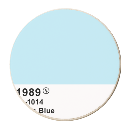 1989 colour palette - personalised beer coaster by The Girl Next Draw