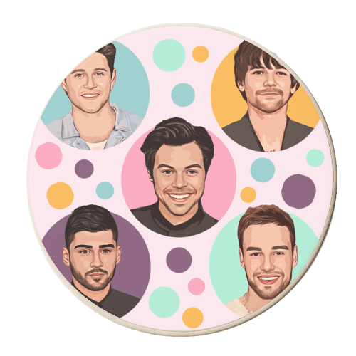 1D BUBBBLES - personalised beer coaster by DOLLY WOLFE