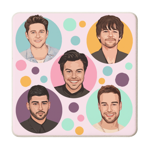 1D BUBBBLES - personalised beer coaster by DOLLY WOLFE