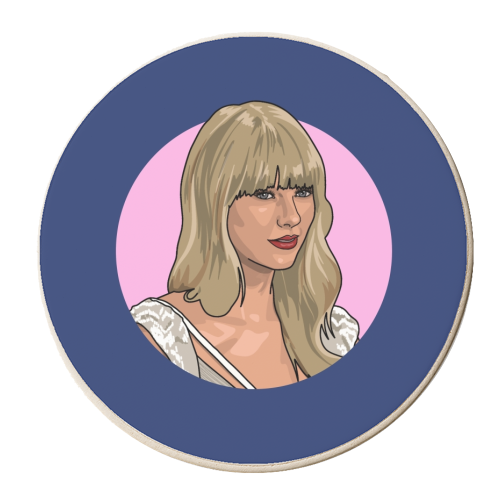 2012 blonde star - personalised beer coaster by The Girl Next Draw