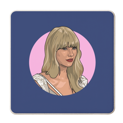 2012 blonde star - personalised beer coaster by The Girl Next Draw