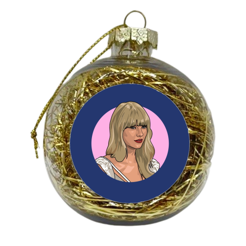 2012 blonde star - xmas bauble by The Girl Next Draw