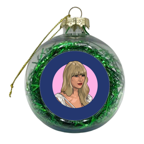 2012 blonde star - xmas bauble by The Girl Next Draw