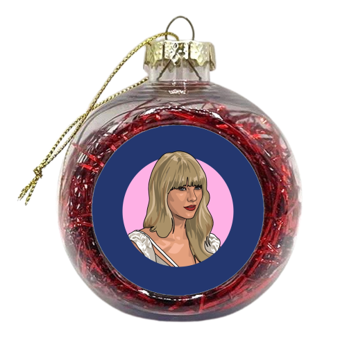 2012 blonde star - xmas bauble by The Girl Next Draw