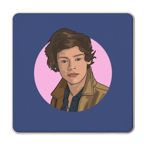 2012 boy band star - personalised beer coaster by The Girl Next Draw