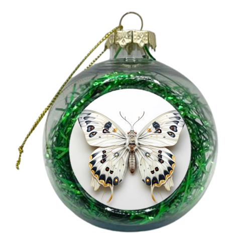 3D white moth - xmas bauble by haris kavalla
