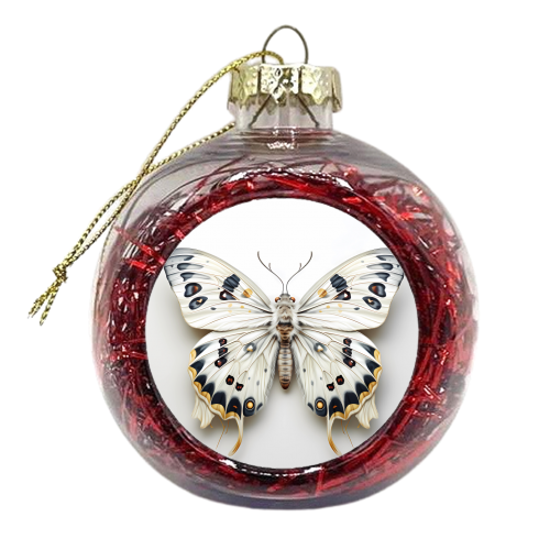 3D white moth - xmas bauble by haris kavalla