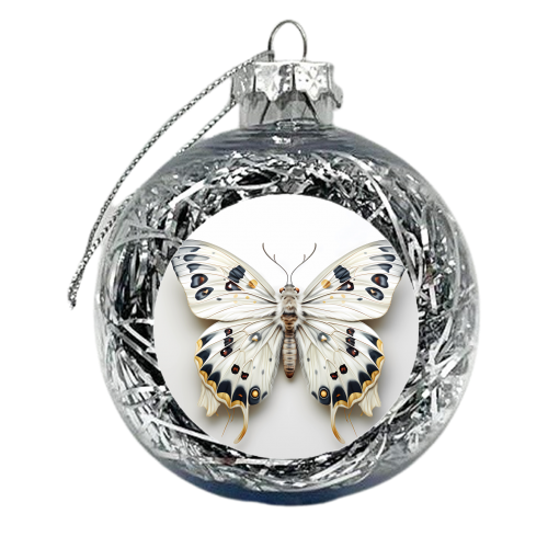 3D white moth - xmas bauble by haris kavalla