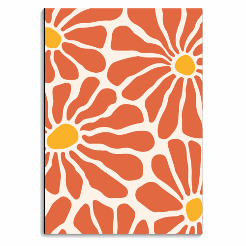 70's Hippy Floral Design - personalised A4, A5, A6 notebook by AbiGoLucky