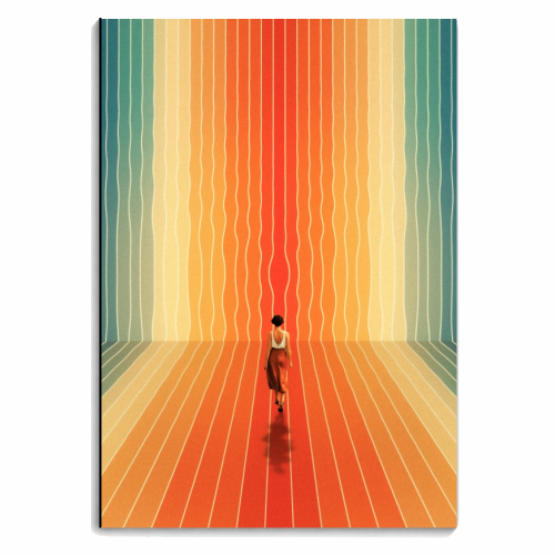 70s Summer Vibes - personalised A4, A5, A6 notebook by taudalpoi