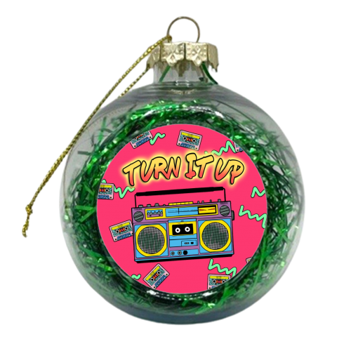 80s Boom Box - xmas bauble by Bite Your Granny