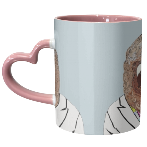 80's Sloth - unique mug by Casey Rogers