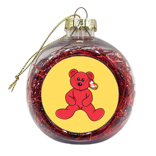 90s Beanie Baby - xmas bauble by Amy Farmer