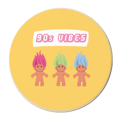 90s Vibes - personalised beer coaster by Laura Lonsdale