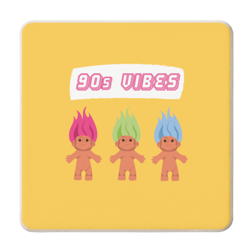 90s Vibes - personalised beer coaster by Laura Lonsdale