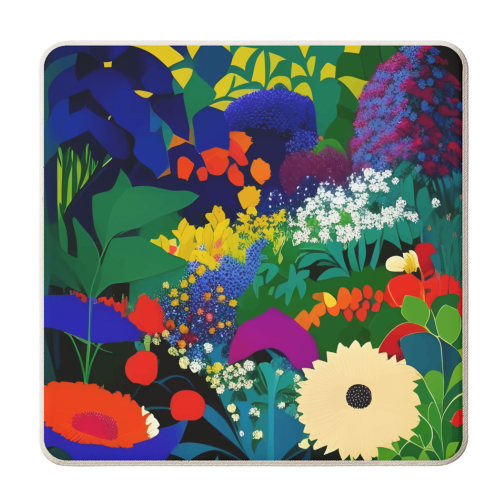 A Beautifully Dark Mind, Botanical Nature Jungle Garden, Eclectic Bohemian Vintage Plants Illustration - personalised beer coaster by Uma Prabhakar Gokhale