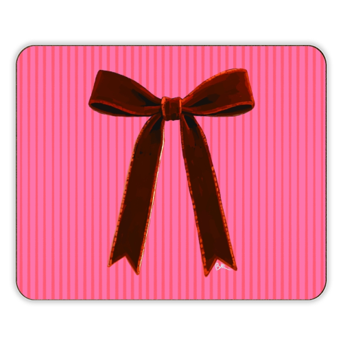 A Christmas Red Bow - designer placemat by Beverley Rae