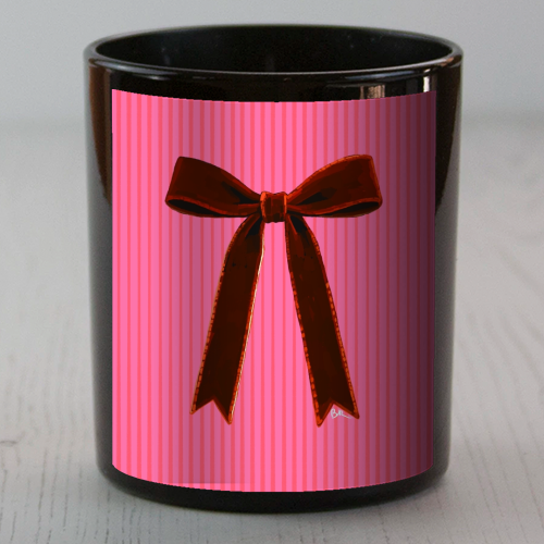 A Christmas Red Bow - scented candle by Beverley Rae