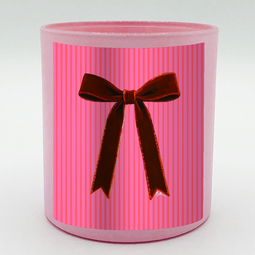 A Christmas Red Bow - scented candle by Beverley Rae