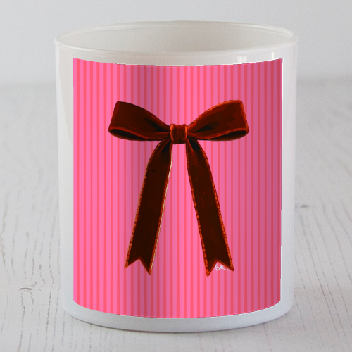 A Christmas Red Bow - scented candle by Beverley Rae