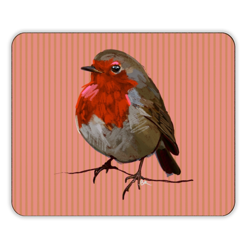 A Christmas Red Robin - designer placemat by Beverley Rae