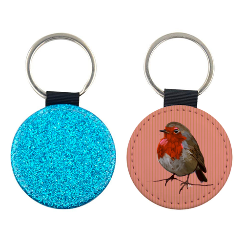 A Christmas Red Robin - keyring by Beverley Rae