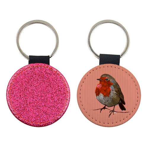 A Christmas Red Robin - keyring by Beverley Rae