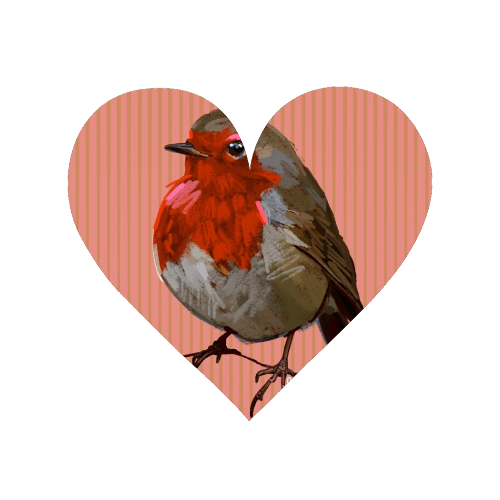 A Christmas Red Robin - Magnet by Beverley Rae