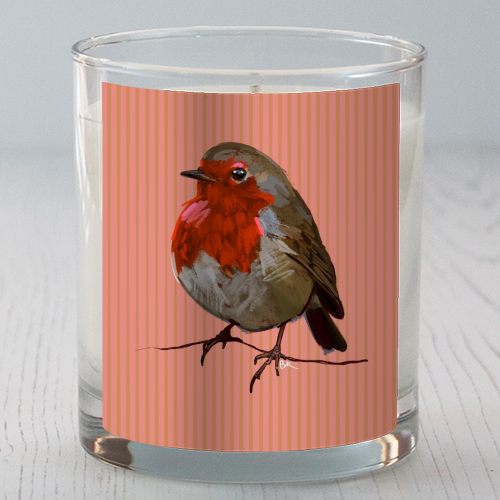 A Christmas Red Robin - scented candle by Beverley Rae