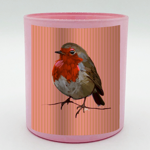 A Christmas Red Robin - scented candle by Beverley Rae
