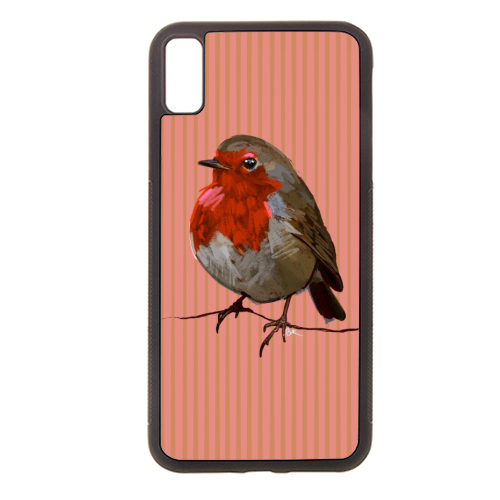 A Christmas Red Robin - stylish phone case by Beverley Rae