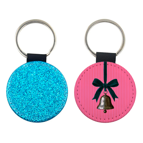 A Christmas Silver Bell - keyring by Beverley Rae