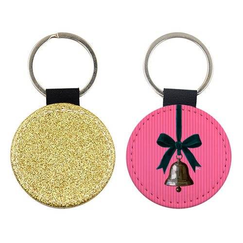 A Christmas Silver Bell - keyring by Beverley Rae