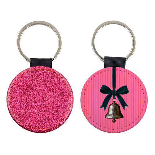 A Christmas Silver Bell - keyring by Beverley Rae