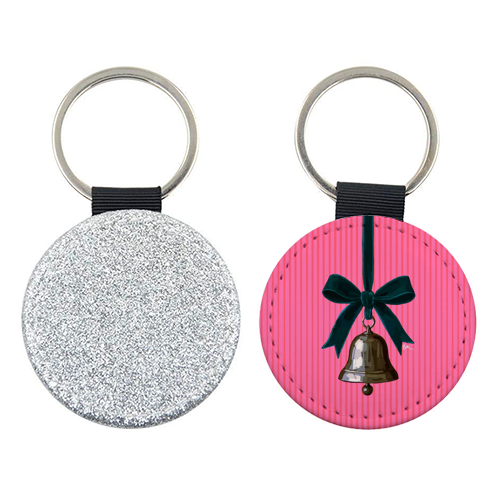 A Christmas Silver Bell - keyring by Beverley Rae