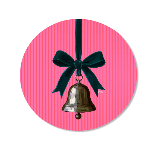 A Christmas Silver Bell - Magnet by Beverley Rae