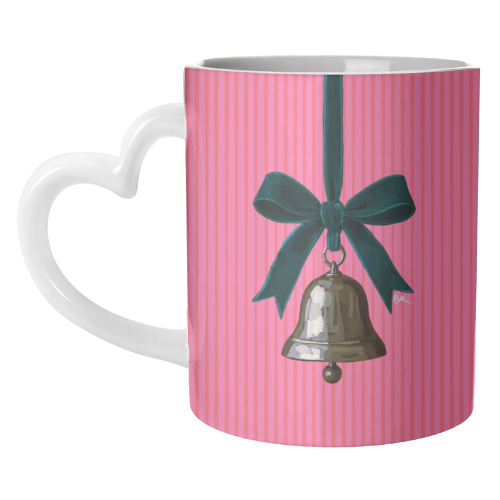 A Christmas Silver Bell - unique mug by Beverley Rae