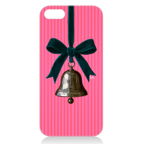 A Christmas Silver Bell - unique phone case by Beverley Rae