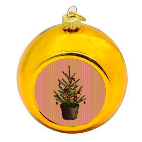 A Christmas Tree - colourful christmas bauble by Beverley Rae
