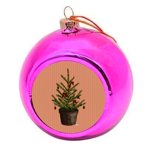 A Christmas Tree - colourful christmas bauble by Beverley Rae